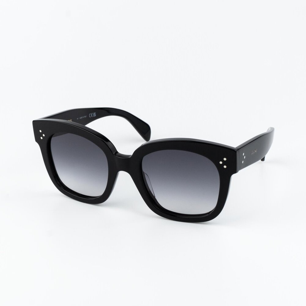 Celine 3 DOTS Women Sunglasses Black Grey Gradient Cl4002UN 01B NEW AUTHENTIC - Picture 2 of 13